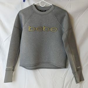 Bebe sport gray pull over  sweatshirt Size Medium